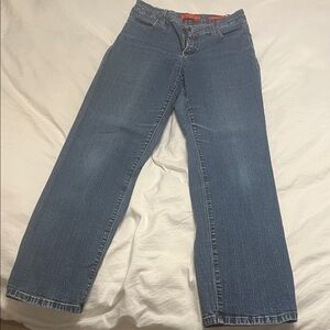 NYDJ Straight Leg Blue Jeans tummy tuck jeans